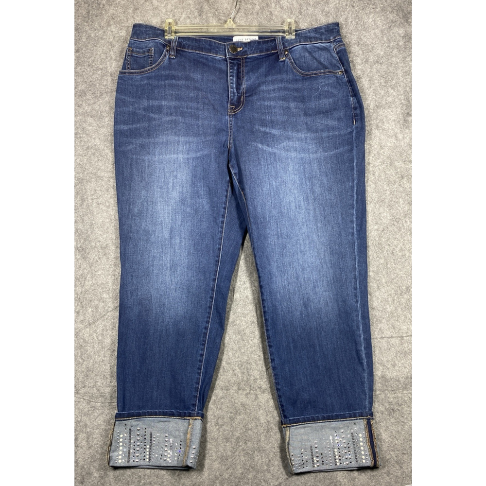 Lane Bryant Blue Ankle & Cropped Jeans